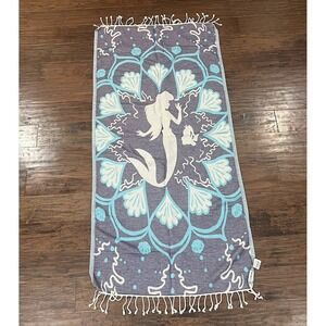 Sand Cloud Beach Towel Little‎ Mermaid Ariel Disney 30x58" Blue